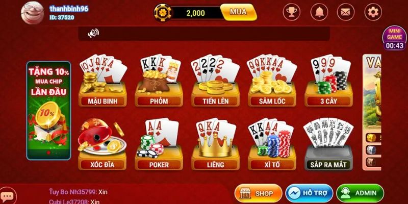 Khuyến mãi hấp dẫn dành cho người chơi game đánh bài online đổi tiền mặt